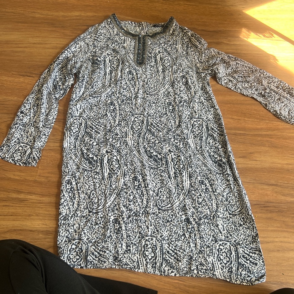 LC Waikiki Black and White Patterned Top
